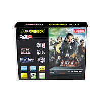 Приставка для цифрового ТВ Openbox T8000 DVB-T/T2 металл черный (1/60) 
