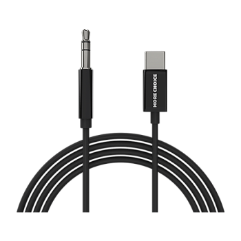 Кабель AUX MORE CHOICE UK22a Jack 3.5mm (m)-Type-C (m) 2м ПВХ черный (1/36/360)