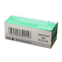 Батарейка SEIZAIKEN 329 (SR731SW) Silver Oxide 1.55V (1/10/100/1000)