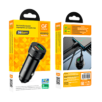 Автомобильное З/У GFPower A05PQ 1USB+1Type-C 38W PD,QC черный (1/13/130) 