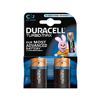 Батарейка Duracell TURBO MAX LR14 C BL2 Alkaline 1.5V (2/20)