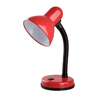 Светильник настольный Camelion KD-301 40W 230V E27 на основании красный (1/12)