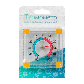 Термометр биметаллический белый (1/100)