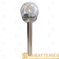 Фонарь садовый Облик 434 1LED от аккумулятора серебряный (1/20)