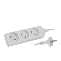 Удлинитель Старт S 20dg 3р.Б/З 10A 3.0м 2x0.75мм² IP20 белый (1/20)