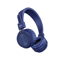 Наушники полноразмерные HOCO W25 bluetooth 5.0 с микр. microSD синий (1/10/30)