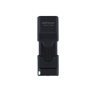 Флеш-накопитель GoPower SLIDER 16GB USB2.0 пластик черный матовый (1/50/1000)