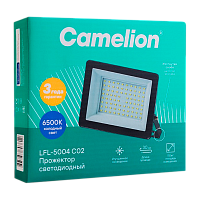 Прожектор светодиодный Camelion LFL-5004 50W 230V IP65 6500К черный (1/10)