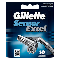 Сменные кассеты Gillette "Sensor Excel (Vector 3)" 2 лезвия 10шт. (цена за 1 шт) (10/120) 