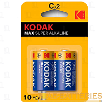 Батарейка Kodak MAX LR14 C BL2 Alkaline 1.5V (2/24/6864)