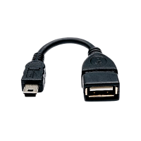 Переходник Atcom USB (f)-miniUSB (m) 0.1м ПВХ черный (1/100/1000)