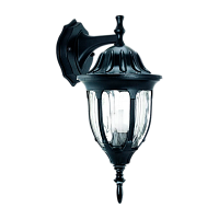 Светильник садово-парковый Camelion 4502 60W 230V E27 IP43 настенный черный (1/10)