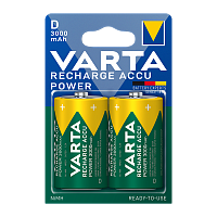 Аккумулятор предзаряженный RTU Varta R20 D BL2 NI-MH 3000mAh (2/20/100)