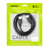 Кабель Smartbuy K-351 HDMI (m)-HDMI (m) 5.0м силикон ver.1.4 черный (1/50)