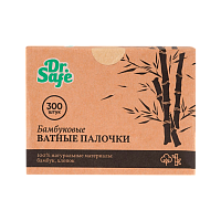 Ватные палочки Dr.Safe бамбуковые 300шт. (1/6/96)