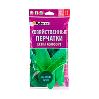 Перчатки Paterra XL резина с алоэ 1 пара в упаковке (1/60) 