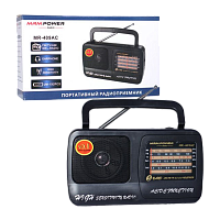 Радиоприемник MRM-Power MR-409AC пластик Jack3.5 черный (1/40) 