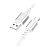 Кабель HOCO X85 USB (m)-Type-C (m) 1.0м 3.0A TPE белый (1/35/350)