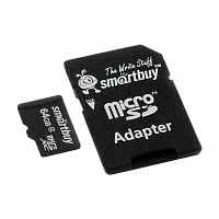 Карта памяти microSD Smartbuy 64GB Class4 4 МБ/сек с адаптером