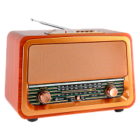 Радиоприемник DEESPI S1214 RE-05 пластик BT/AM/FM/SW/USB/AUX/MicroSD РЕТРО-стиль 