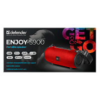 Портативная колонка Defender S900 Enjoy bluetooth 5.0 microSD красный (1/15)