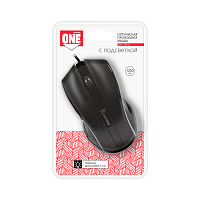 Мышь проводная Smartbuy 338 ONE классическая USB черный (1/40) 