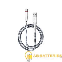 Кабель Borofone BX25 USB (m)-Type-C (m) 1.0м 2.4A нейлон белый (1/360)