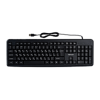 Клавиатура проводная GoPower GPK01 классическая USB 1.35м черный (1/20)