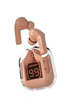 Наушники внутриканальные MORE CHOICE BW07 bluetooth 5.3 с микр. дисплей розовый (1/20/100)