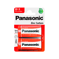 Батарейка Panasonic R20 D BL2 Zinc Carbon 1.5V (2/24/120)