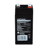 Аккумулятор свинцово-кислотный GoPower LA-445 4V 4.5Ah клеммы T1/ F1 (1/20)