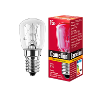 Лампа накаливания Camelion Е14 15W 220-240V для холодильников и швейных машин прозрачная (1/10/500)
