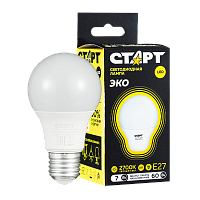 Лампа светодиодная Старт GLS E27 7W 3000К 220V груша Black матовая (1/10/100)