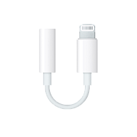 Переходник AUX Dialog CI-1301 Jack 3.5mm (f)-Lightning (m) пластик белый