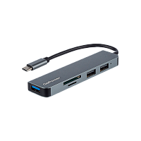 USB-Хаб GoPower GPH5-1 3USB/MicroSD/SD Type-C (m) USB3.0 (1/100)