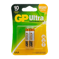 Батарейка GP ULTRA LR03 AAA BL2 Alkaline 1.5V (2/20/160)