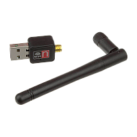 Wi-Fi адаптер Без бренда WD-1506B 2.4 ГГц 150Мбит USB 802.11 с антенной черный (1/500)