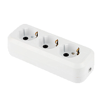 Колодка Toker 3R 3гн с/з белый (1/80)