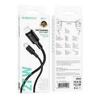 Кабель Borofone BX111 Type-C (m)-Lightning (m) 1м 3.0A 27W ПВХ PD3.0 черный