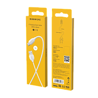 Кабель Borofone BX19 USB (m)-microUSB (m) 1м 2.4A ПВХ белый (1/648)