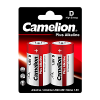 Батарейка Camelion Plus LR20 D BL2 Alkaline 1.5V (2/12/96)
