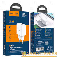 Сетевое З/У HOCO N9 1USB 2.1A белый (1/12/120)