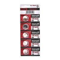 Батарейка Maxell CR1632 BL5 Lithium 3V (5/100/2000)