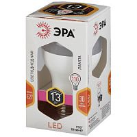 Лампа светодиодная ЭРА A60 E27 13W 4000К 170-265V груша (1/10/100)