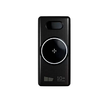 Внешний аккумулятор MORE CHOICE PB70S-10 10000mAh 3.0A 5W 3USB беспроводная зарядка черный