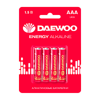 Батарейка Daewoo ENERGY LR03 AAA BL4 Alkaline 1.5V (4/40/960)