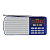 Радиоприемник Perfeo ЕГЕРЬ 3W пластик microSD USB/Jack3.5 синий (1/10)