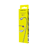 Кабель Borofone BX24 USB (m)-Lightning (m) 1.0м 2.4A нейлон серый (1/648)