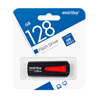 Флеш-накопитель Smartbuy Iron 128GB USB3.0 пластик черный красный 