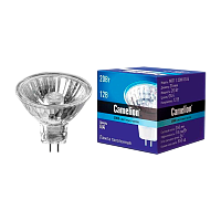 Лампа галогенная Camelion MR11 GU4 20W 2800К 12V софит 35мм прозрачная (1/10/200)
